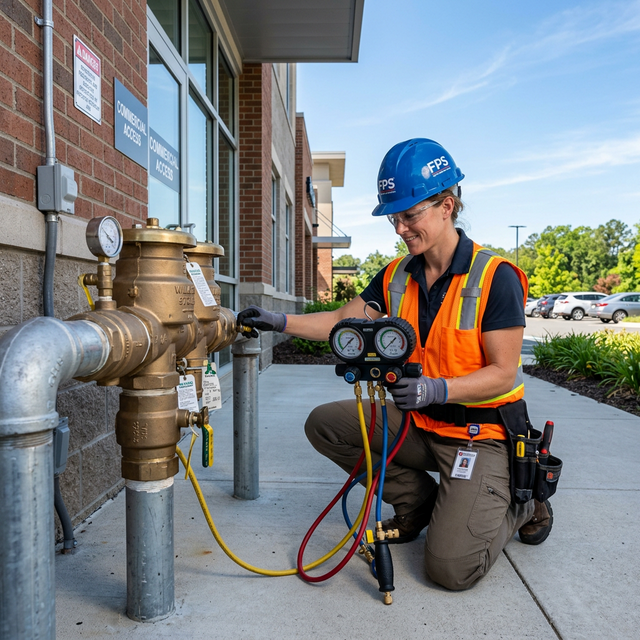 Backflow preventer testing